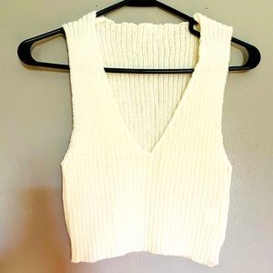 V Neck Sweater Tank Tops, size S, brand new